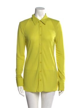 Bottega Veneta Bright Button-Down Long Sleeve Shirt